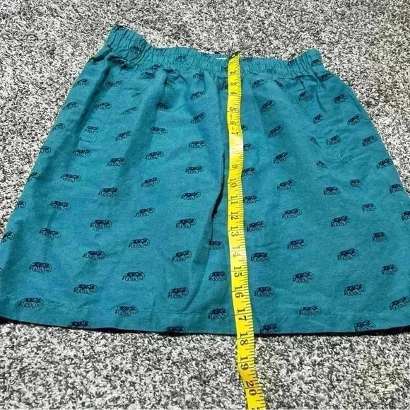 Loft Outlet Skirt Womens Petite Sp Green Mid Length Linen Blend Bottom - Picture 3 of 8